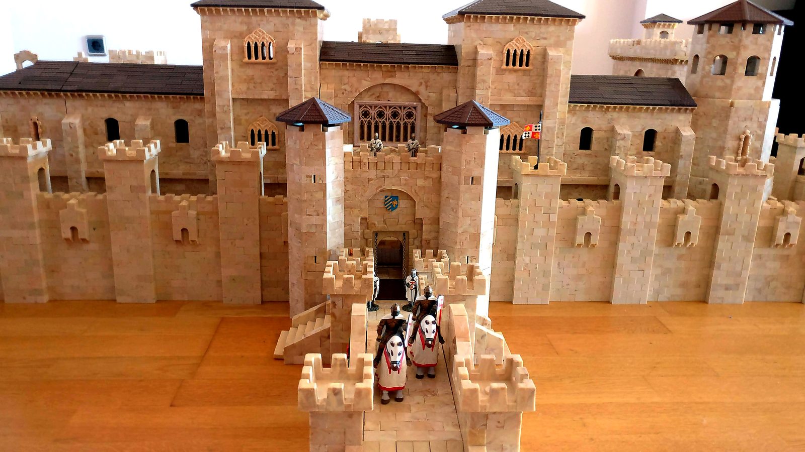 Maqueta de la Fortaleza de Montalvo construida con el juguete Exin Castillos