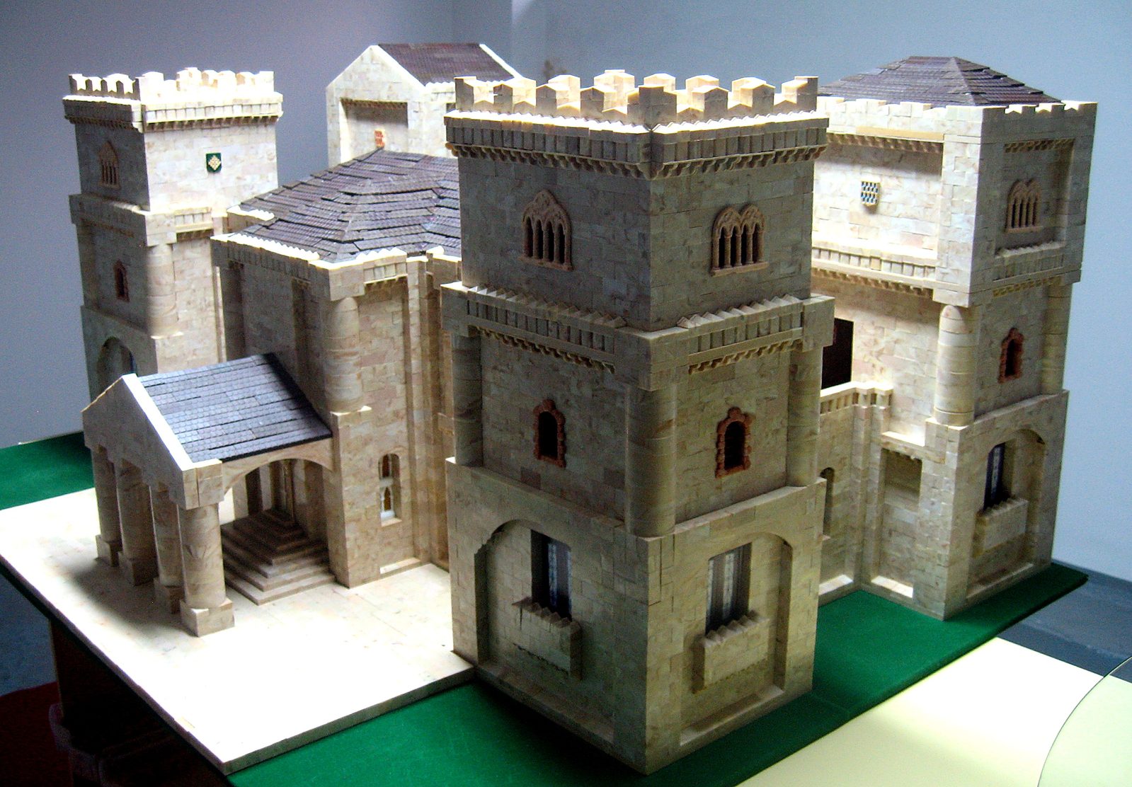 Maqueta del Palacio de Garral construida con el juguete Exin Castillos