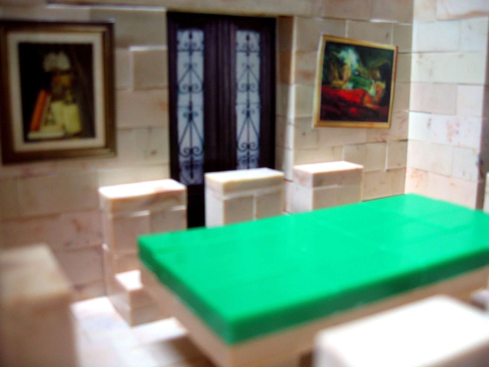 Maqueta del Palacio de Garral construida con el juguete Exin Castillos